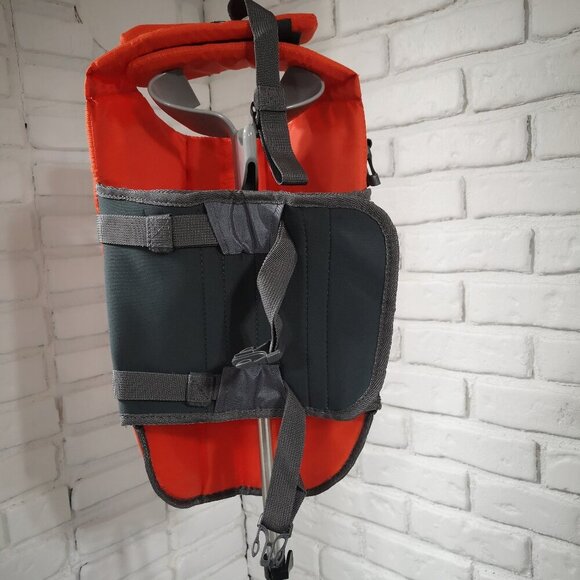 Brand New Outward Hound Orange & Grey Size Large Dog Life Jacket - Picture 7 of 7